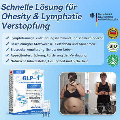 IFMAGIC® GLP-1 Pro Schlankheits-Trinklösung✅Ausgewählt vom Adipositas-Expertenteam der Charité👩‍⚕️Für Fettleibigkeit, Herz-Kreislauf-Erkrankungen, Diabetes, Schlafapnoe, Erhöhte Cholesterin- und Blutfettwerte, Gelenkprobleme und mehr💯